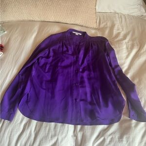 Diane von Furstenberg Vibrant Purple Blouse